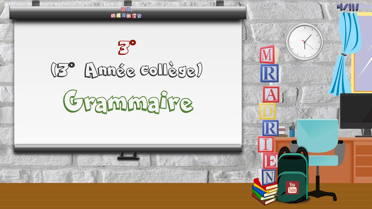 3° (3AC) Grammaire background