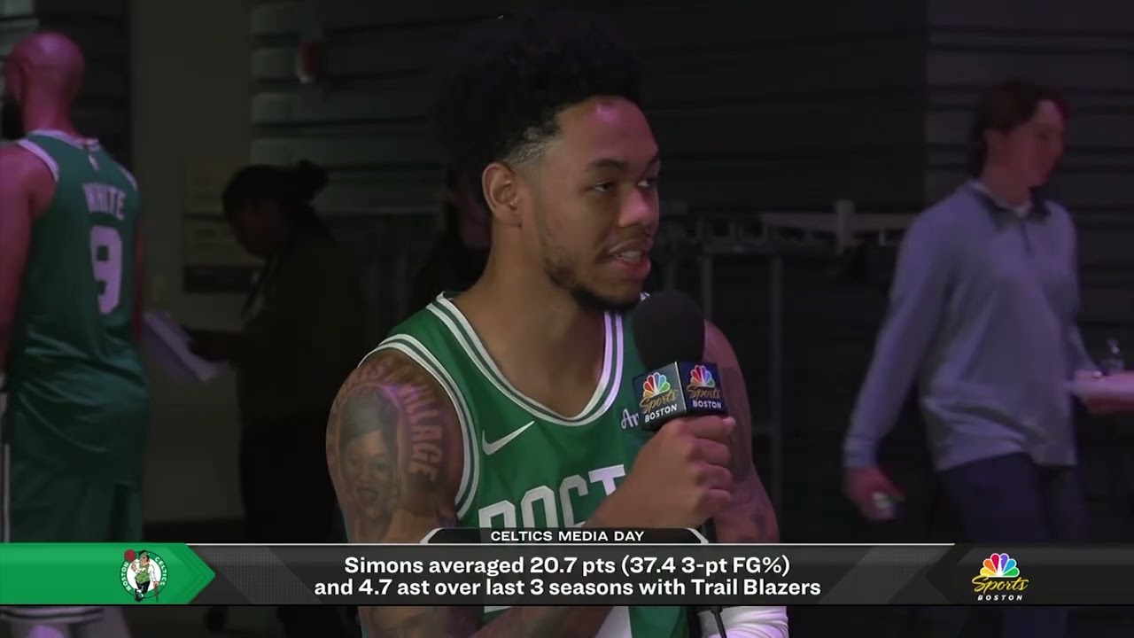 Anfernee Simons Media Day Livestream FULL background