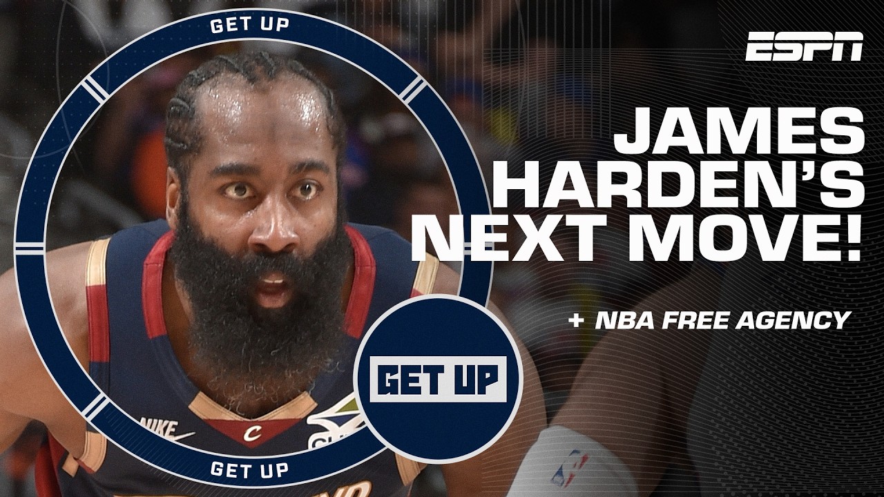 James Harden DECLINES his $42.3M player option for the 2026-2027 season w/ the Cavs! | Get Up background