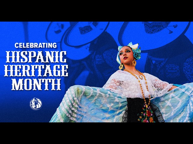 2026 Dallas Mavericks Celebrate Hispanic Heritage Month background