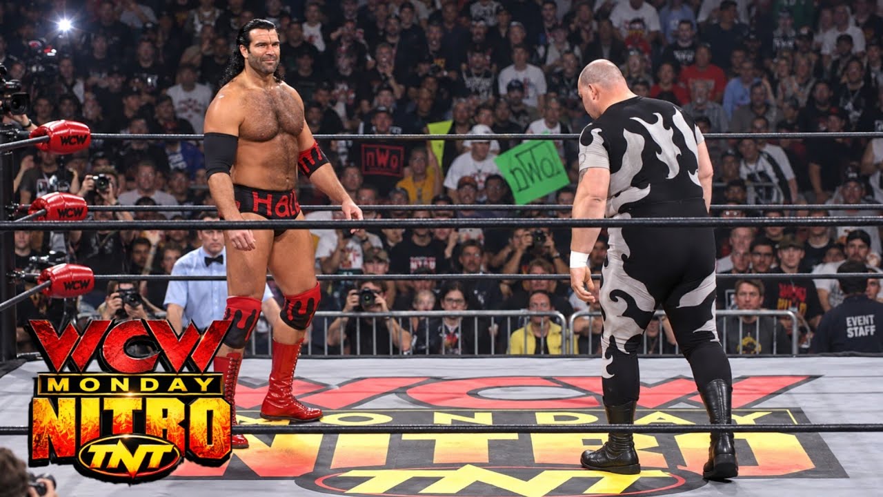Scott Hall vs. Bam Bam Bigelow Taser Ladder Match WCW Monday Nitro 1999 background