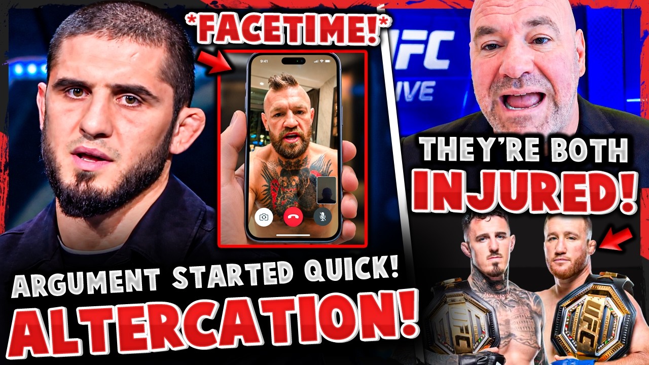 Islam Makhachev ALTERCATION w/ Conor McGregor on FACETIME! Gaethje & Aspinall OUT w/ INJURIES! background