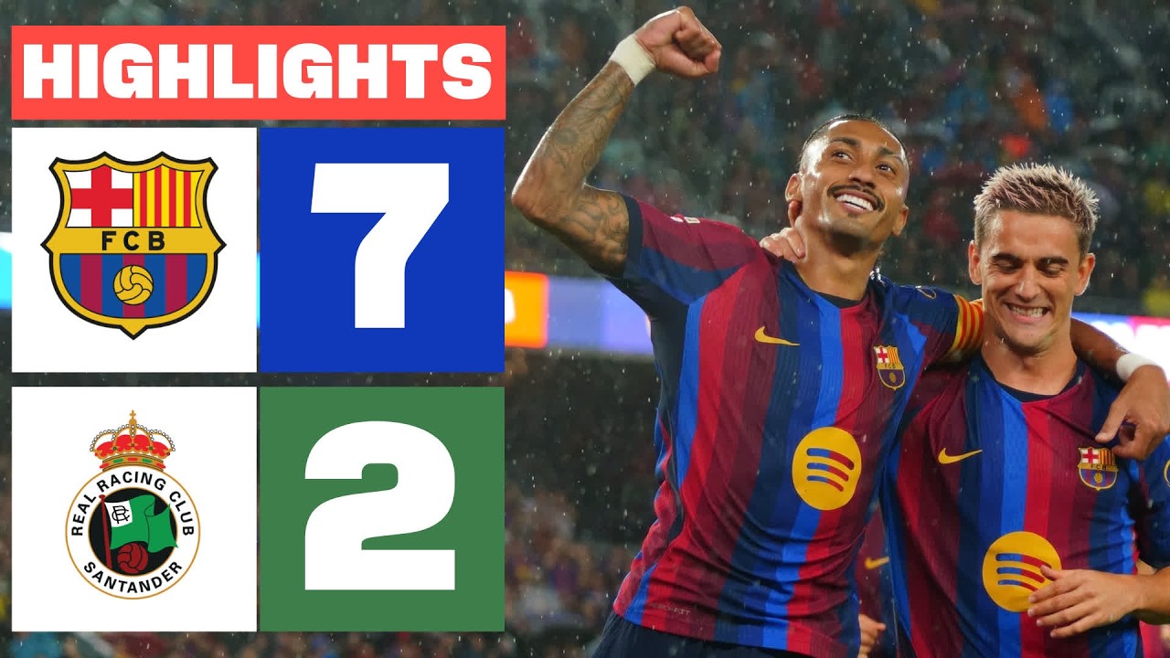 FC BARCELONA 7 - 2 R. RACING CLUB | RESUMEN LALIGA EA SPORTS background