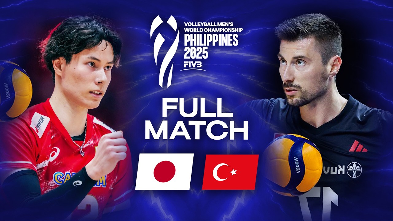 Japan ЁЯЗпЁЯЗ╡ vs. T├╝rkiye ЁЯЗ╣ЁЯЗ╖ - Men's World Championship 2025 | Full Match background