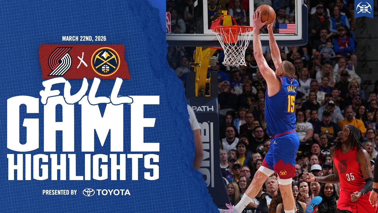 Denver Nuggets HOME WIN vs. Portland Trail Blazers | Toyota Game Recap ЁЯУ║ background
