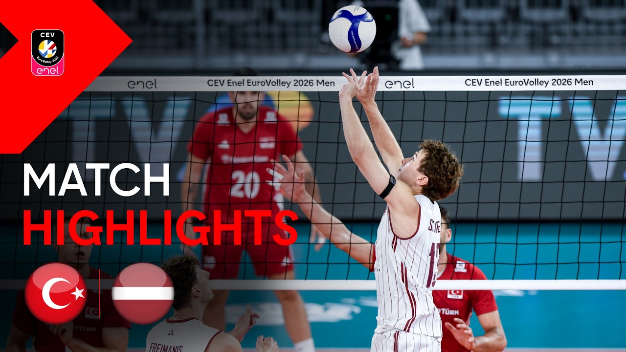Highlights | Türkiye vs. Latvia | CEV Enel EuroVolley 2026 | Men
