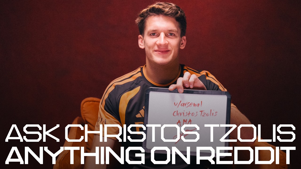 ASK ME ANYTHING l Christos Tzolis answers YOUR questions on a footballer's diet & Arsenal culture ❤️ background