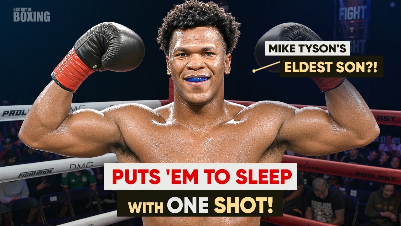 Mike Tyson's Oldest Son?! This Stone Fisted Phenom is Taking Over Heavyweight Boxing – Dainier Pero background