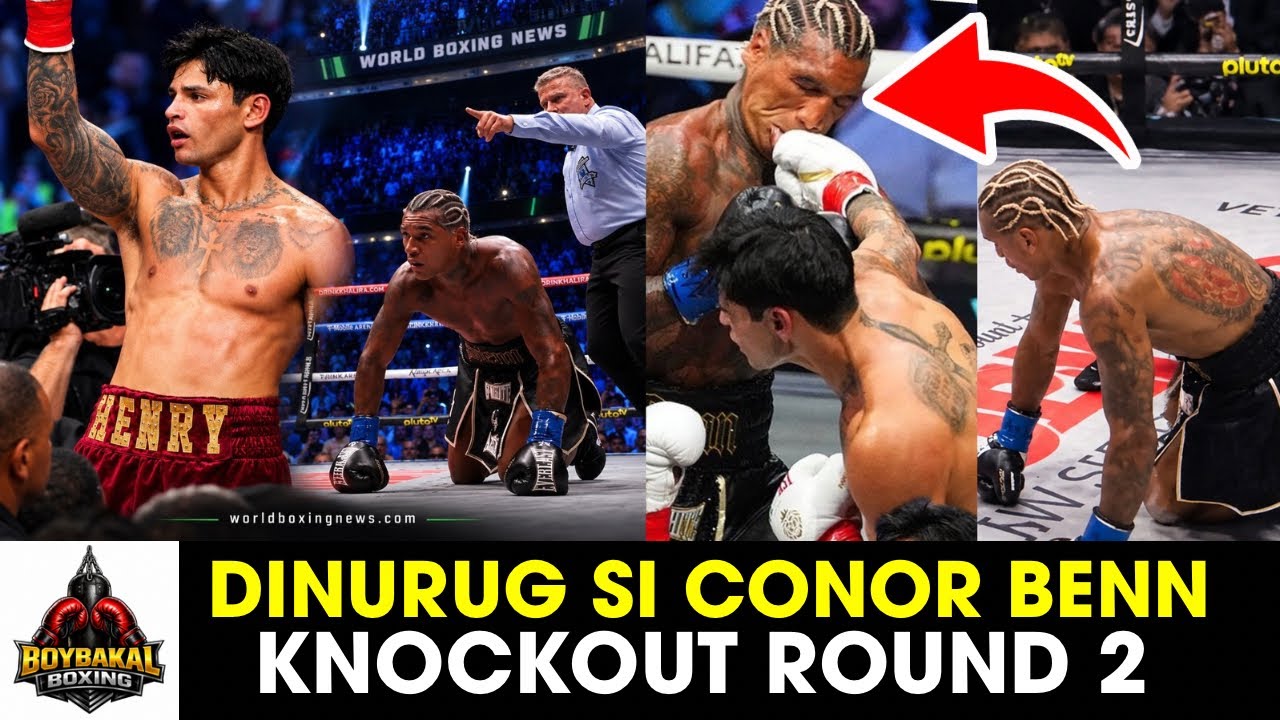 Ryan Garcia Dinurug Si Benn Round 2 Knockout! Malaking Pagkakamali Ni Benn