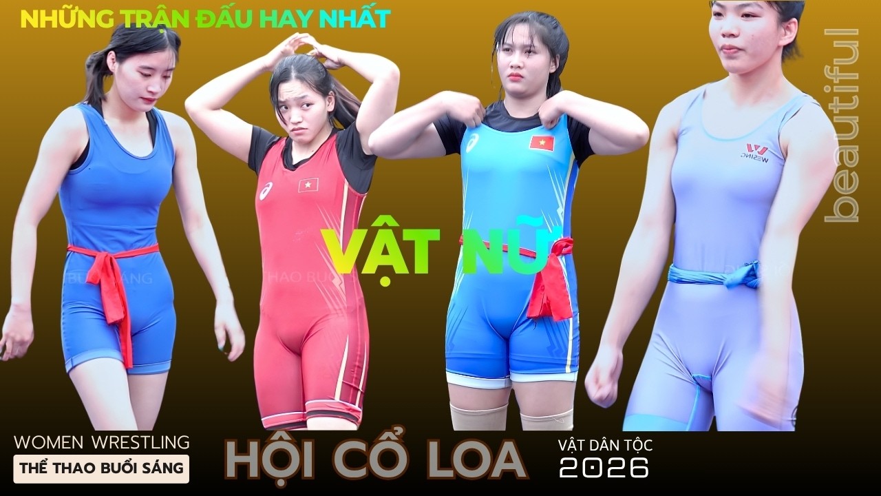 Vật Nữ Đẹp Nhất Hội Cổ Loa . p7 - Vietnamese Women's Wrestling background