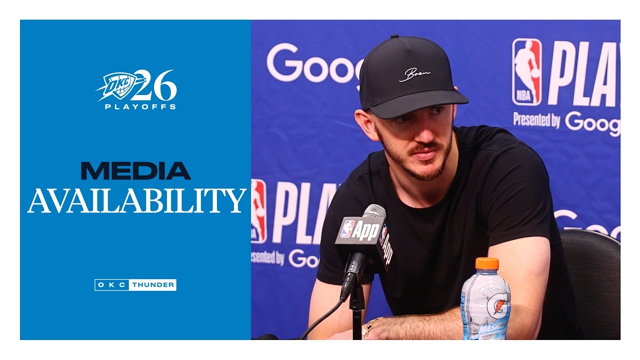 Alex Caruso on Winning the Battles | Playoffs | Round 1 Game 3 | Postgame Media | April 25, 2026 background