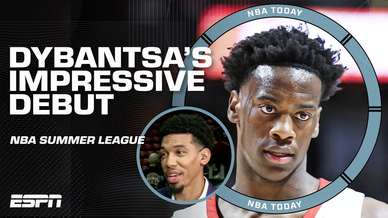 ‘He’s SPECIAL!’ ⭐️ Breaking down AJ Dybantsa’s NBA Summer League debut | NBA Today background