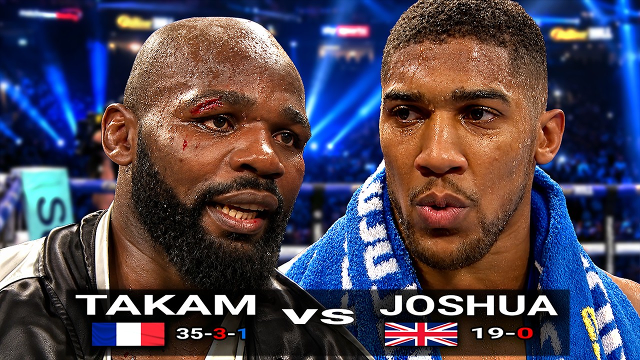 Anthony Joshua (England) vs Carlos Takam (France) | TKO, Boxing Fight Highlights HD background