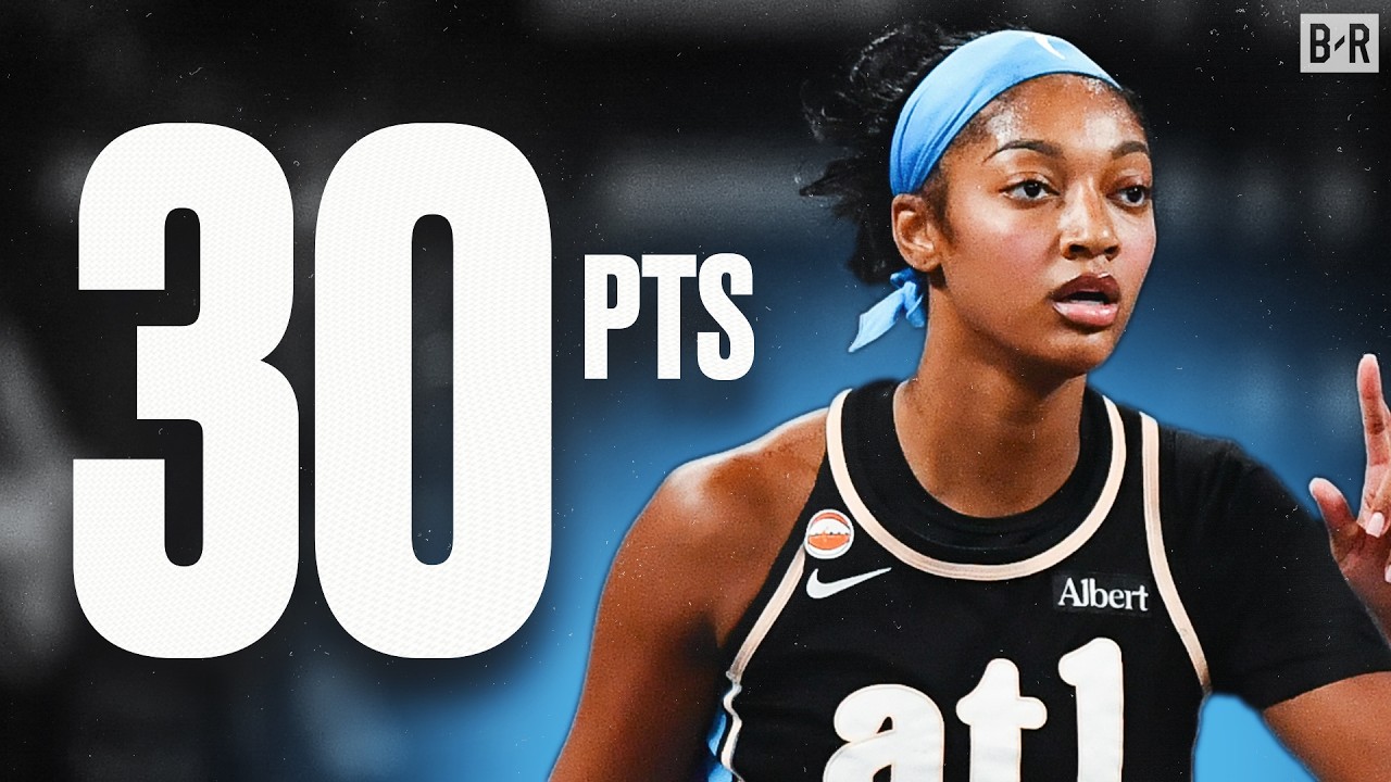 Angel Reese 30-Piece π₯ Double-Double vs. Sun background