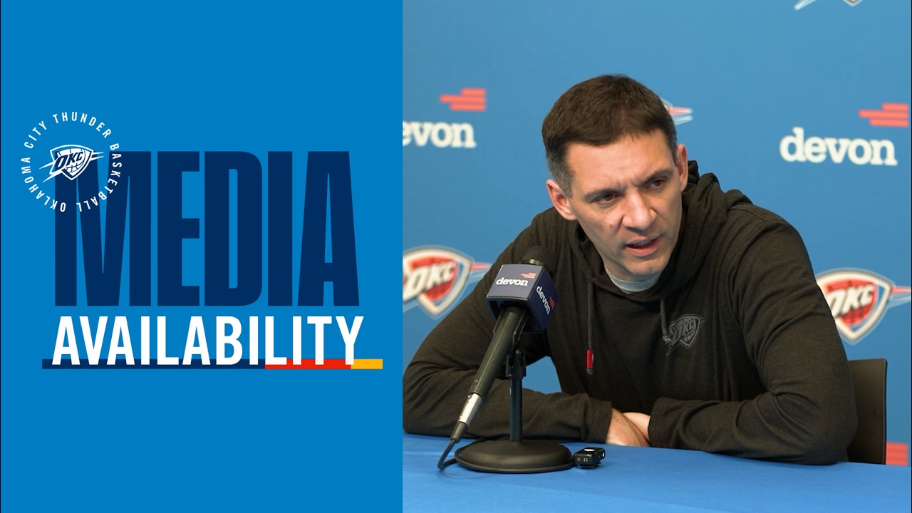 Coach Daigneault on Team's Game Tonight | Postgame Media | April 5, 2026 background