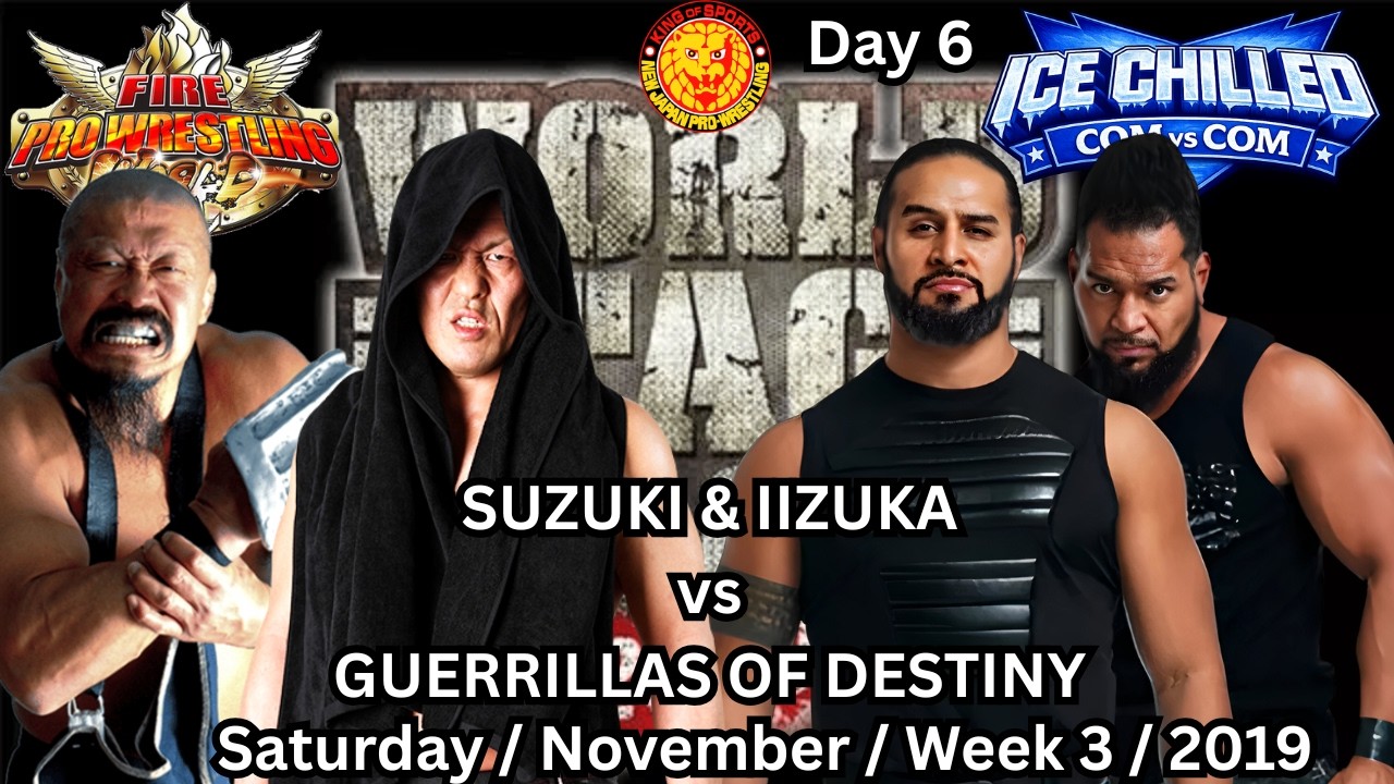 My Fire Pro World CP 🆚 CP: NJPW World Tag League #6 (Sat.Nov.W3.2019)|NO Commentary Stream