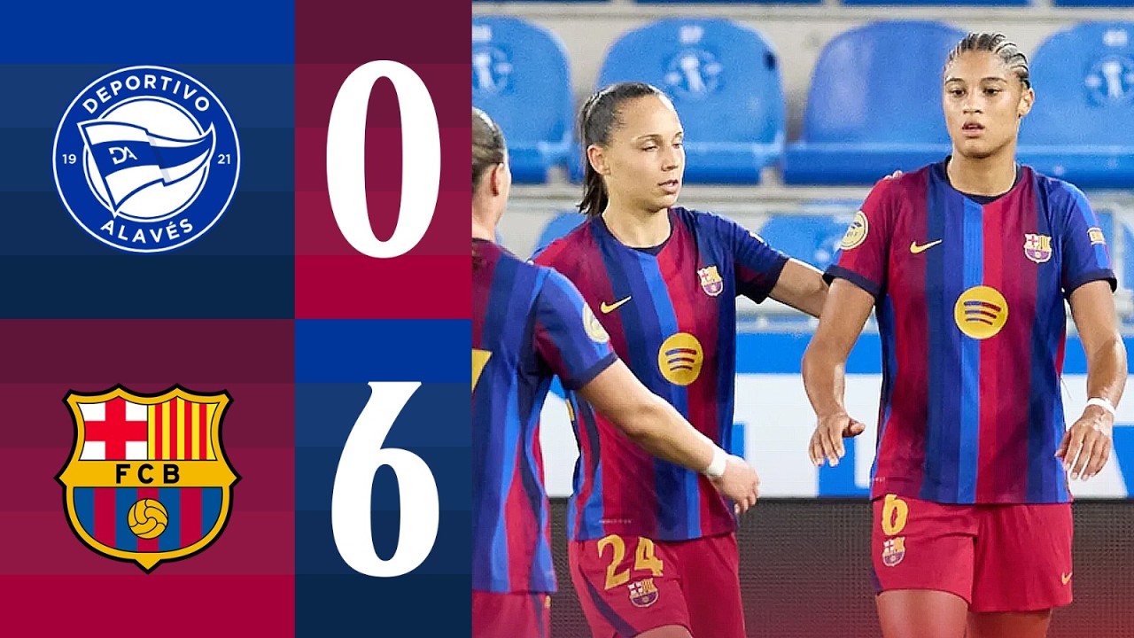 LIGA F | ALAVES 0 vs 6 FC BARCELONA 🔵🔴 background