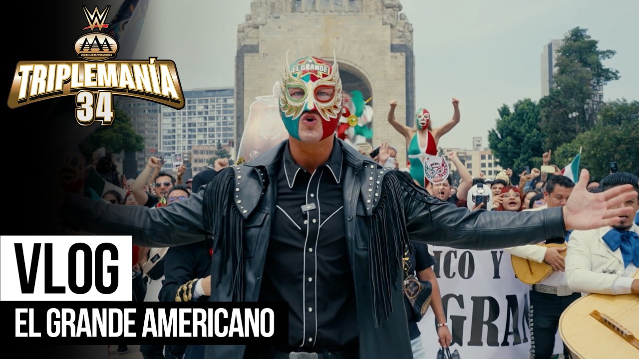 El Grande Americano conquista el Mecagampeonato de AAA: Triplemania 34 Vlog background