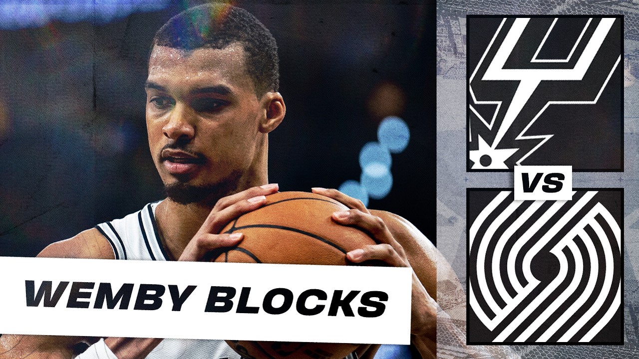 ALL OF WEMBY'S BLOCKS FROM ROUND 1!!!