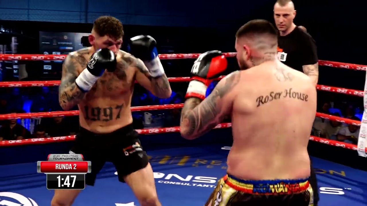 Baia Mare: Lutaniuc a avut un meci greu împotriva celui mai bun kickboxer din Ungaria, Balázs Kiss background