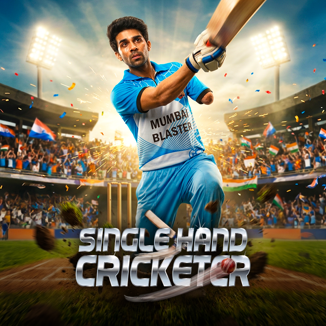 SINGLE HAND CRICKETER poster