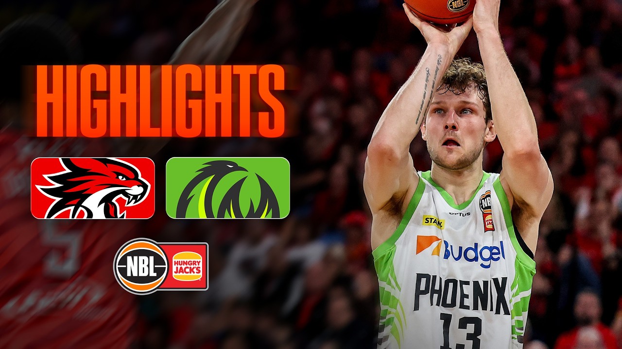 Perth Wildcats vs. South East Melbourne Phoenix - Game Highlights - Round 1 , NBL27 background