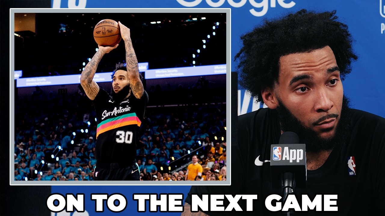 Julian Champagnie on Having an 'On to the Next' Mindset After Game 1 of Western Conference Semis