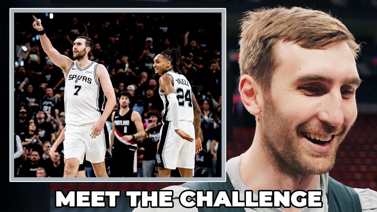 Luke Kornet on Spurs Being Ready to Meet the Challenge in Game 3 vs. Portland Trail Blazers