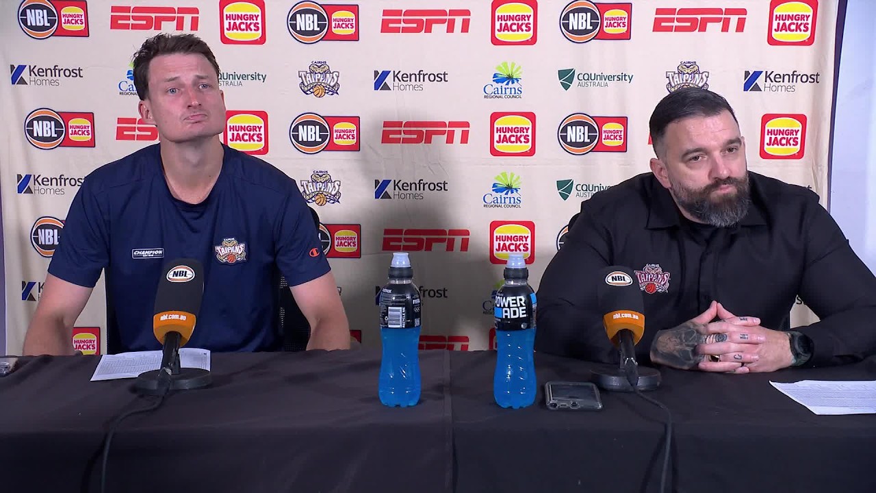 Adam Forde and Shaun Bruce press conference vs Sydney Kings - Round 1, NBL27