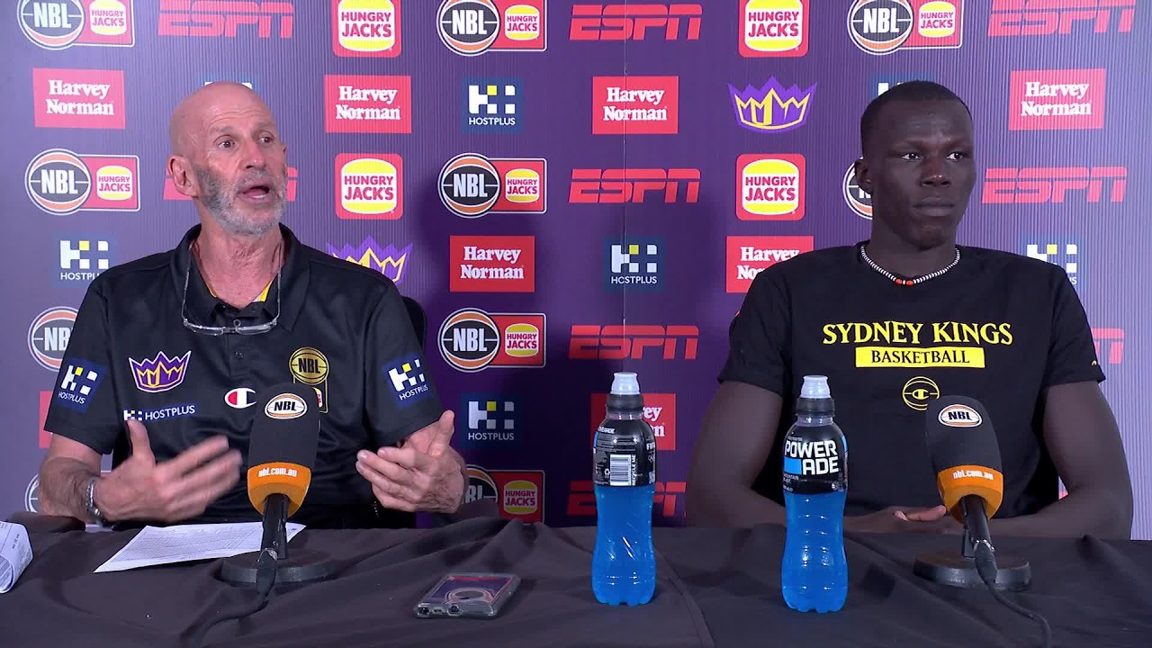 Brian Goorjian and Makuach Maluach press conference vs Cairns Taipans - Round 1, NBL27