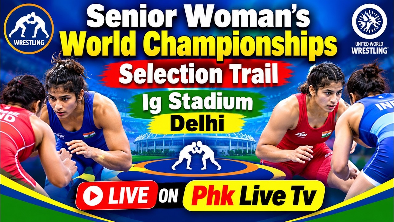 Senior Woman's World Championships wrestling Selection Trail Live background