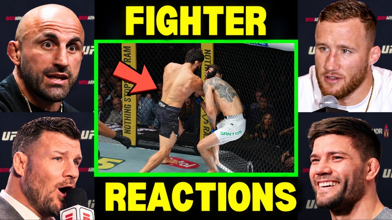 UFC fighters REACT to Arman Tsarukyan KNOCKING OUT Mauricio Ruffy 🥶🔥