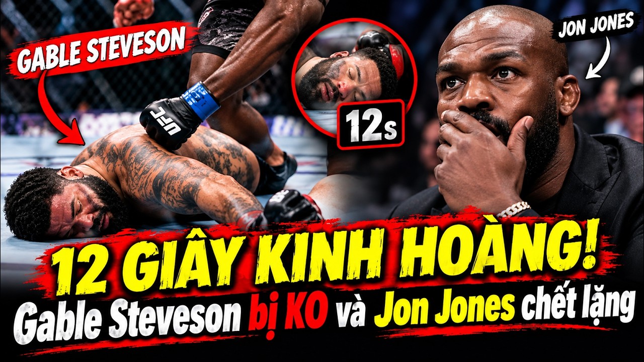 12 GIÂY KINH HOÀNG Ở UFC 331! Gable Steveson bị KO và Jon Jones chết lặng