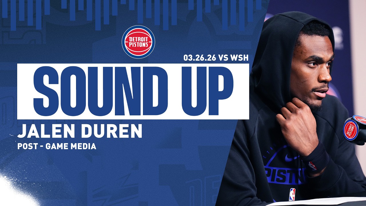 Post-Game Press Conference: Jalen Duren | Pistons vs. Pelicans | 03.26.26
