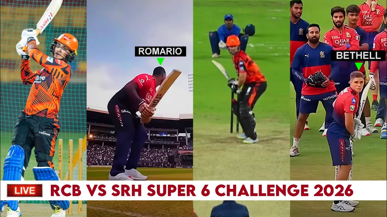 RCB vs SRH Six Hitting Competition Today - IPL 2026 Six Hitting Competition Between RCB & SRH