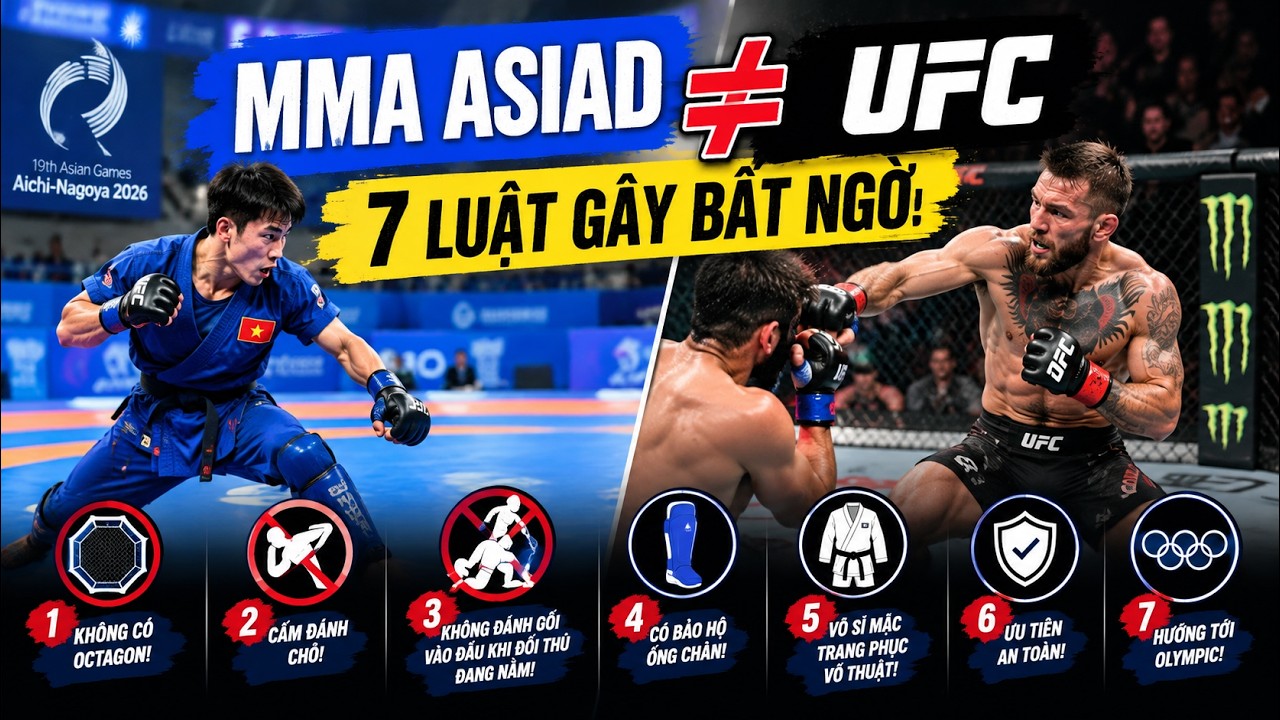 MMA ASIAD KHÔNG GIỐNG UFC: 7 LUẬT KHIẾN FAN BẤT NGỜ background