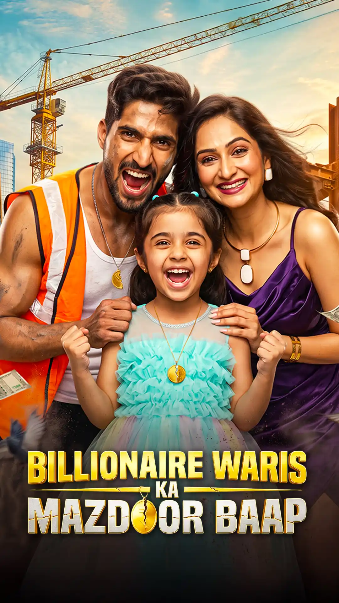Billionire Waris ka Mazdoor Baap poster