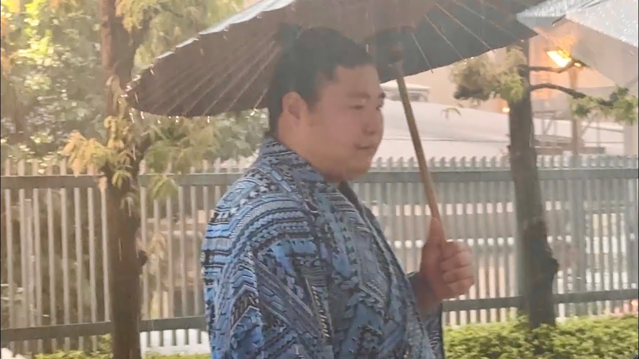 出待ち 番傘姿の力士たち 翔猿 若元春 正代 湘南乃海 時疾風 佐田の海 寿之富士 他【大相撲令和8年9月場所】9日目【SUMO SEP DAY9】2026/9/21 秋場所 2026-09-22 11:01