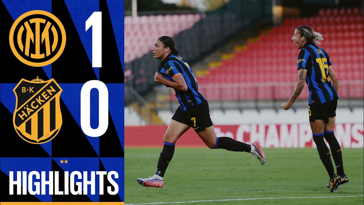 ESORDIO VINCENTE IN UWCL | INTER 1-0 HÄCKEN | UEFA WOMEN’S CHAMPIONS LEAGUE