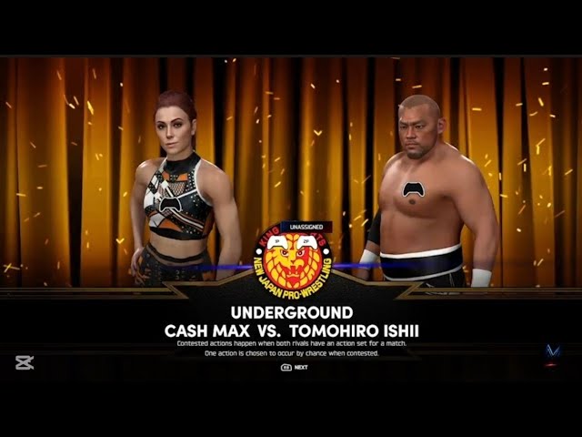 NJPW: Cash Max vs Tomohiro Ishii background