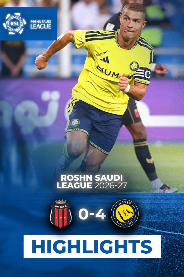 Roshn Saudi League 26/27 - Highlight Al Riyadh vs Al Nassr background