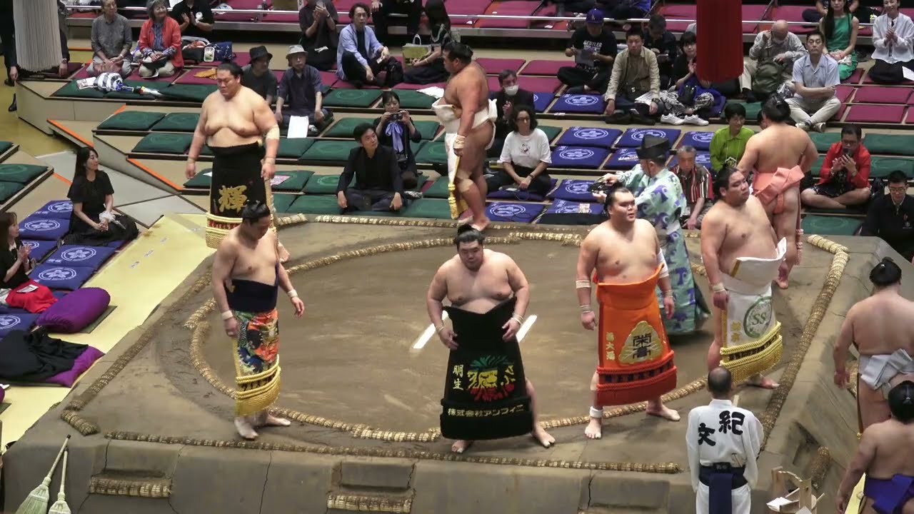 4K 十両土俵入り 炎鵬 丹治 一意 輝 翠富士 他【大相撲令和8年9月場所】9日目【SUMO SEP DAY9】2026/9/21 秋場所