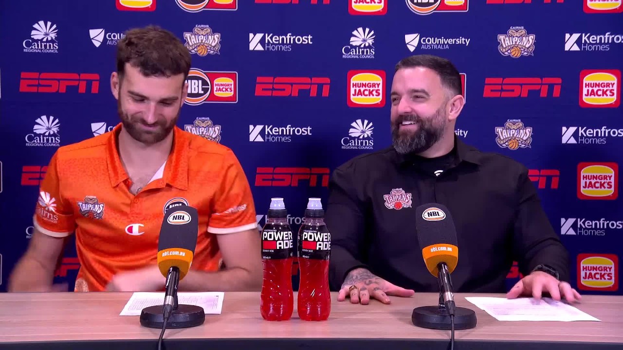 Adam Forde and Jack McVeigh press conference vs Tasmania JackJumpers - Round 2, NBL27