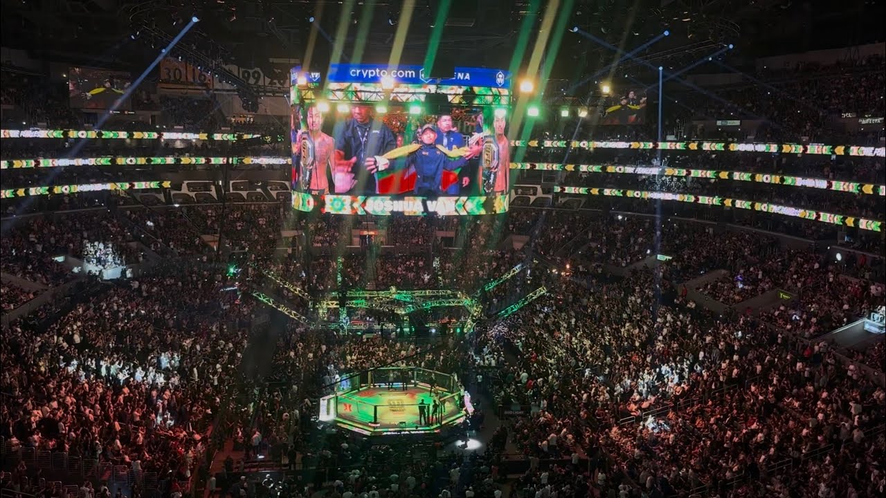 UFC 331: Joshua “The Fearless” Van vs Alexandre “The Cannibal” Pantoja walkouts/intro background