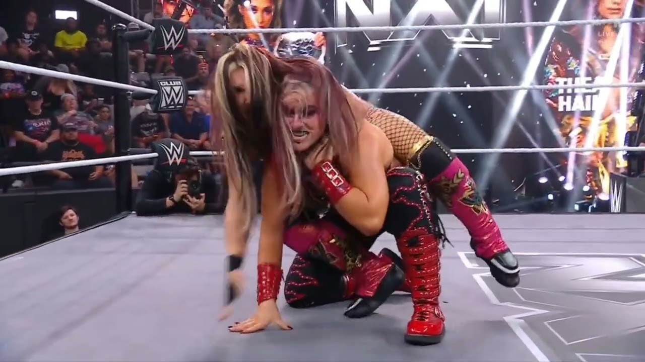 WWE NXT LA CATALINA & THEA HAIL VS ZARIA & KELANI JORDAN 09/22/26