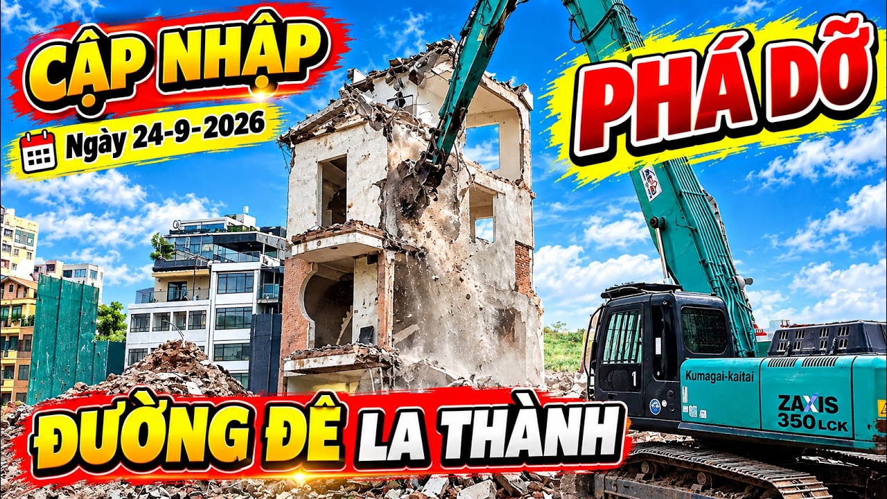 ĐÊ LA THÀNH ngày 24-9-2026 PHÁ DỠ TIẾP NGÔI NHÀ SÁT NGAY TRẠM ĐIỆN..