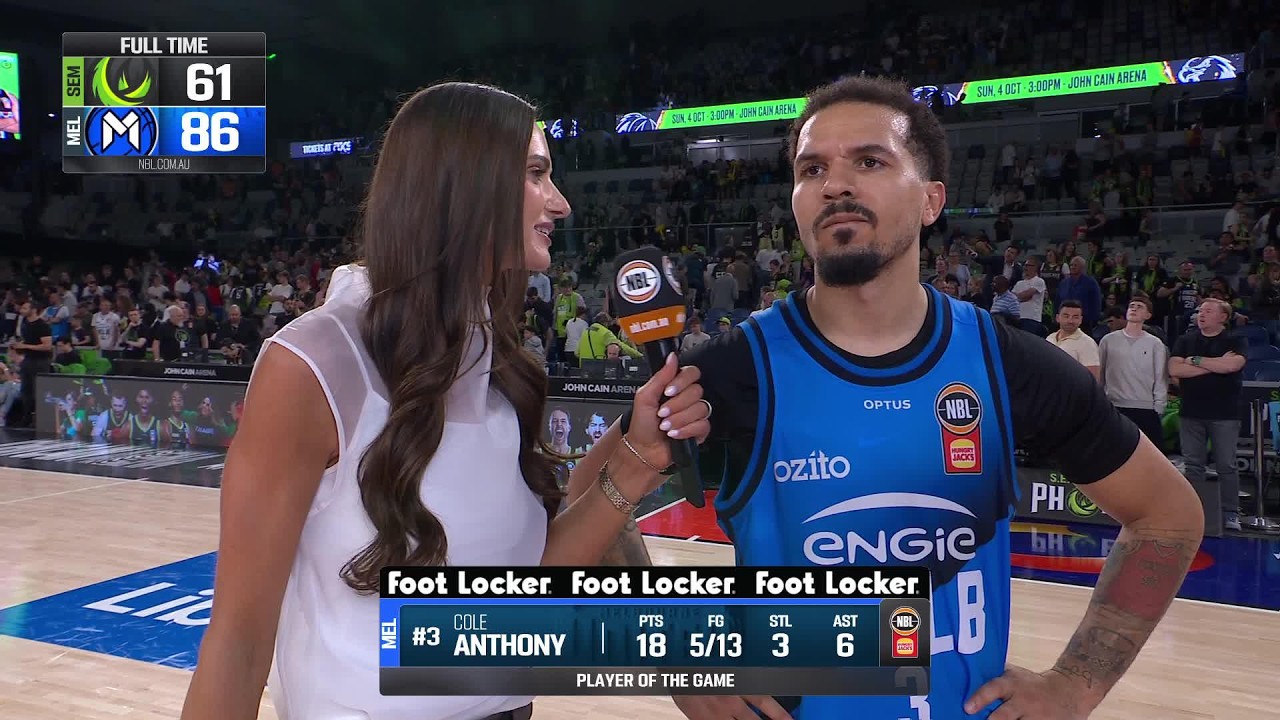 Cole Anthony post-game interview vs SEM Phoenix - Round 2, NBL27