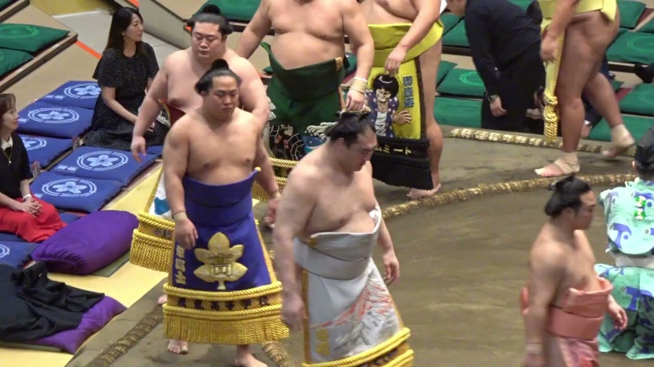 十両土俵入り 炎鵬 輝 翠富士 嵐富士 玉鷲 他【大相撲令和8年9月場所】9日目【SUMO SEP DAY9】2026/9/21 秋場所