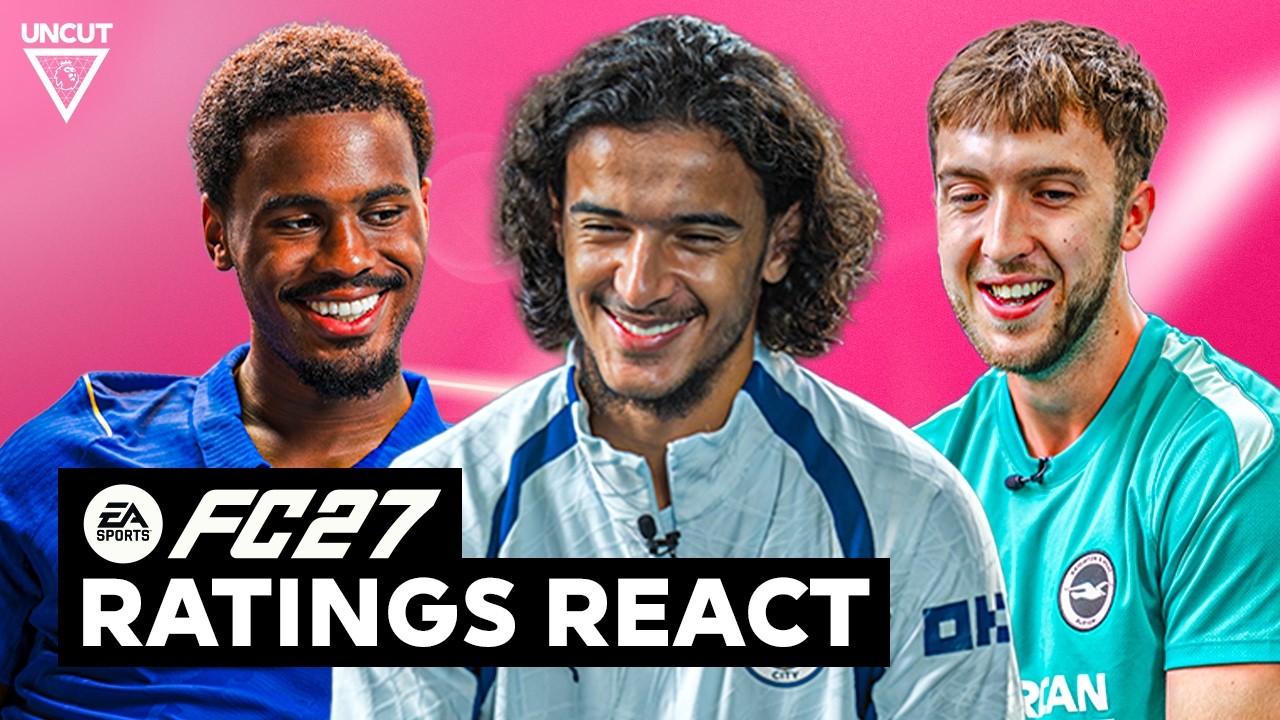 'I DON'T WANT TO TALK ABOUT SHOOTING!' 😅 Bouaddi, Hato & Hinshelwood's FC 27 Ratings Reaction background