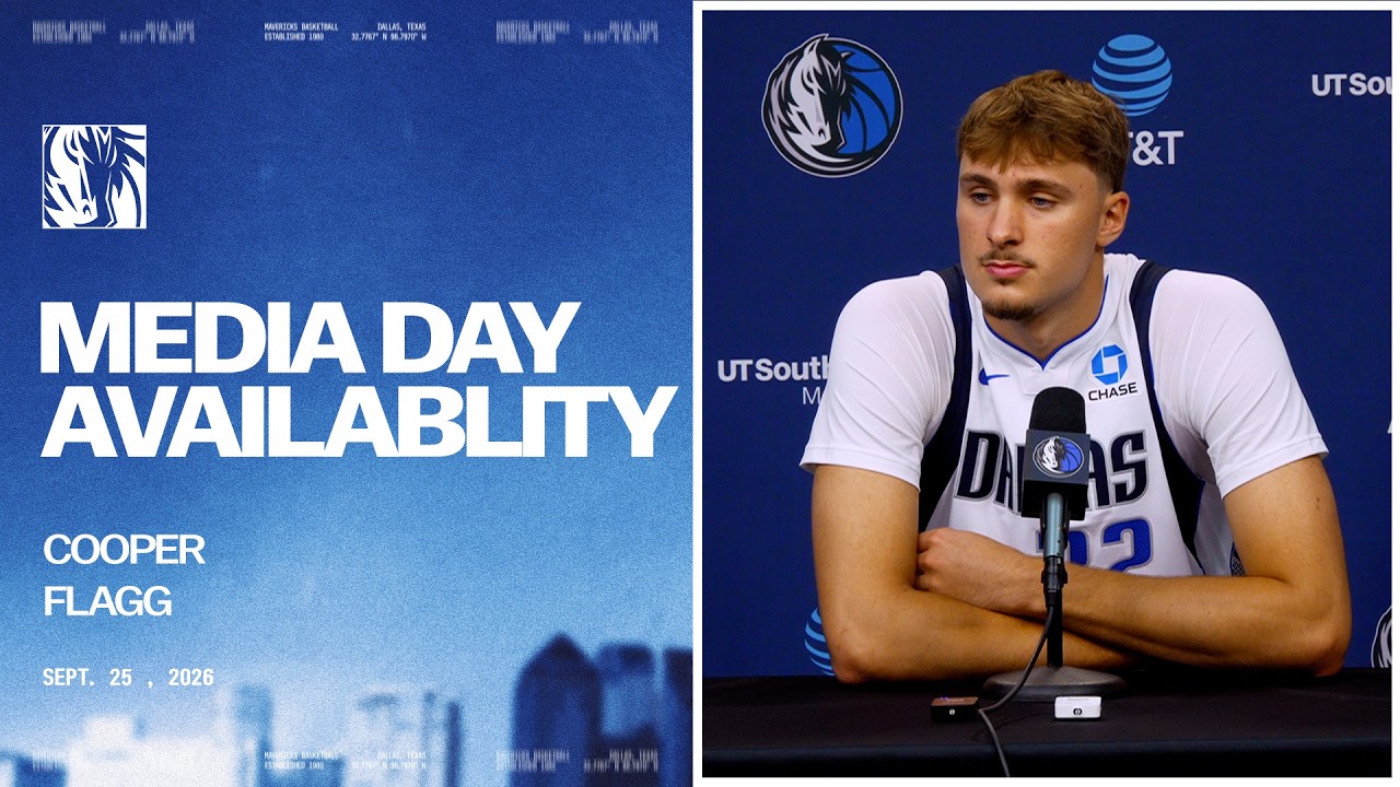 Cooper Flagg | 26-27 Media Day Press Conference | 09/25/26 background